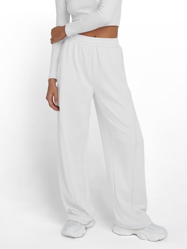 Trendy Queen Women's Wide Leg Sweatpants Baggy Y2K High Waisted Joggers Fall Fashion Clothes with Pockets 2025