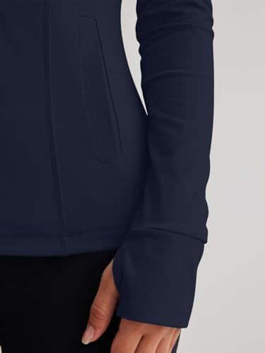 Trendy Queen Womens Lightweight Zip Up Jackets 2025 Athletic Hoodies Fall Gym Shirts Running Workout Clothes with Pocket