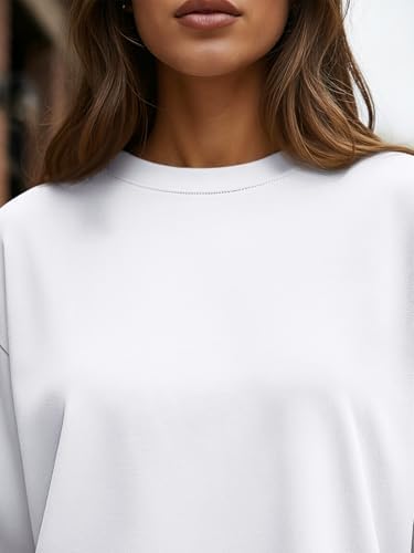 Trendy Queen Womens Oversized Long Sleeve T Shirts 2025 Basic Crewneck Tee Fall Tops Casual Workout Y2K Clothes