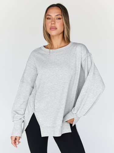 Trendy Queen Womens Oversized Sweatshirts Hoodies Crewneck Shirts Fall Outfits Teen Girls Y2k Winter Clothes