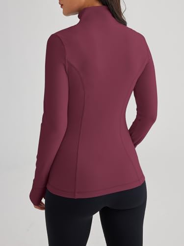 Trendy Queen Womens Lightweight Zip Up Jackets 2025 Athletic Hoodies Fall Gym Shirts Running Workout Clothes with Pocket