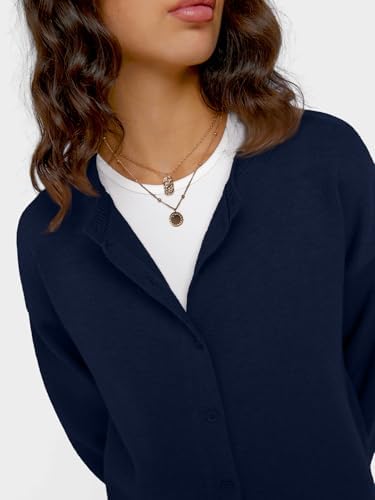 Trendy Queen Cropped Cardigan Sweaters for Women Lightweight Crop Knit Y2k Fall Outfits Fashion Clothes 2025