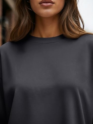 Trendy Queen Womens Oversized Long Sleeve T Shirts 2025 Basic Crewneck Tee Fall Tops Casual Workout Y2K Clothes
