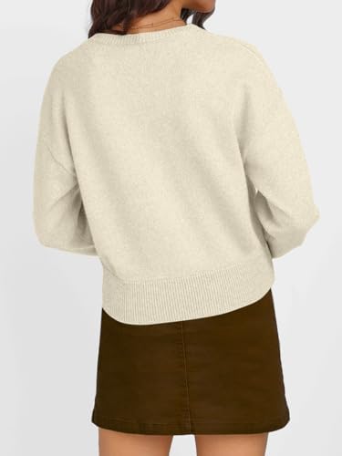 Trendy Queen Cropped Cardigan Sweaters for Women Lightweight Crop Knit Y2k Fall Outfits Fashion Clothes 2025