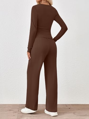 Trendy Queen 2 Piece Lounge Sets for Women Fall Outfits 2025 Fashion Two Piece Sweatsuits Business Casual Outfits Clothes