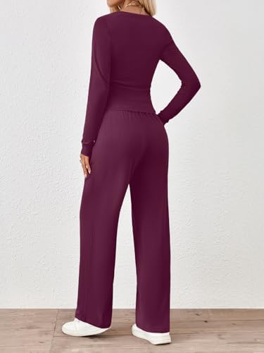 Trendy Queen 2 Piece Lounge Sets for Women Fall Outfits 2025 Fashion Two Piece Sweatsuits Business Casual Outfits Clothes