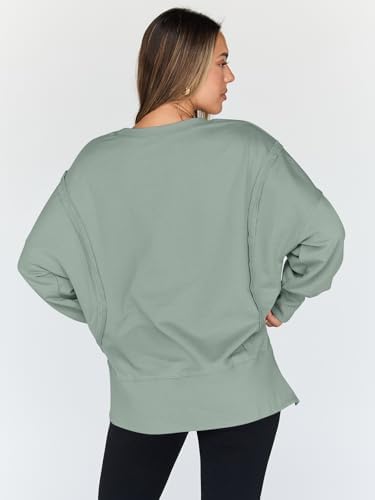 Trendy Queen Womens Oversized Sweatshirts Hoodies Crewneck Shirts Fall Outfits Teen Girls Y2k Winter Clothes