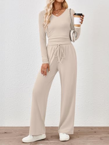 Trendy Queen 2 Piece Lounge Sets for Women Fall Outfits 2025 Fashion Two Piece Sweatsuits Business Casual Outfits Clothes
