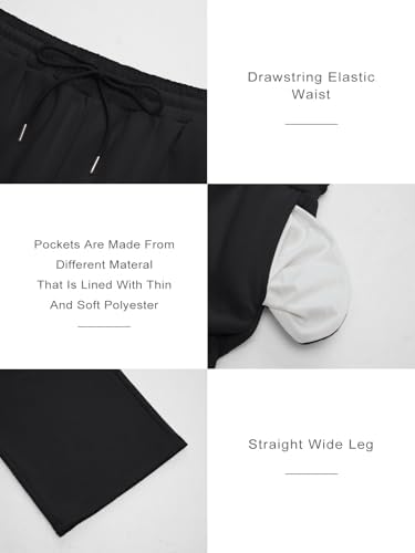 Trendy Queen Womens Wide Leg Fleece Lined Sweatpants Winter Baggy Lounge Travel Pants Fashion Outfits 2025 Joggers Clothes