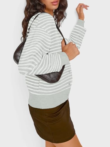 Trendy Queen Cropped Cardigan Sweaters for Women Lightweight Crop Knit Y2k Fall Outfits Fashion Clothes 2025