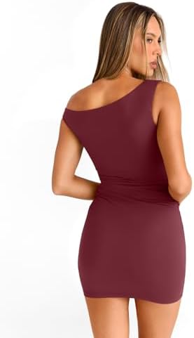 Trendy Queen Womens Mini Summer Dresses 2025 Going Out Off The Shoulder Bodycon Sexy Party Club Spring Fashion Outfits