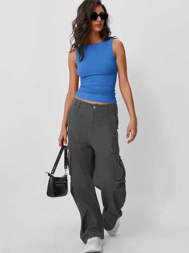 Trendy Queen Women Going Out Summer Tank Tops Spring Casual Basic Cute 2025 Sleeveless Shirt Vacation Fashion Outfit Clothes