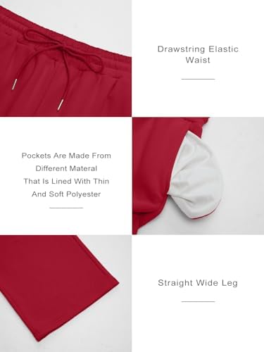 Trendy Queen Womens Wide Leg Fleece Lined Sweatpants Winter Baggy Lounge Travel Pants Fashion Outfits 2025 Joggers Clothes