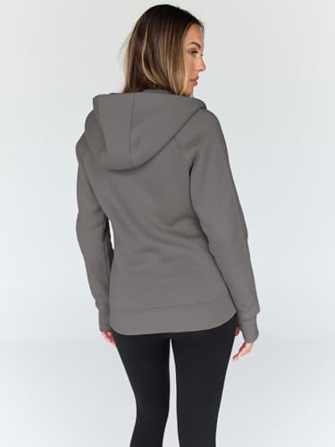 Trendy Queen Womens Zip Up Hoodies Fleece Jackets Oversized Sweatshirts Fall Fashion Outfits Sweaters Winter Clothes