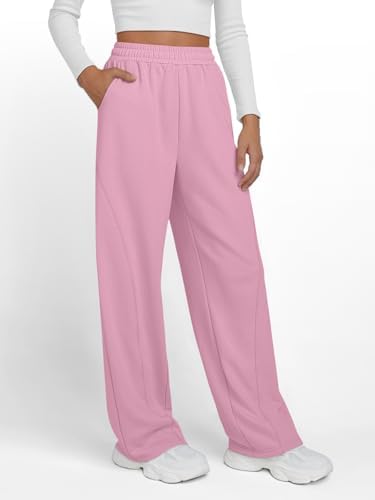 Trendy Queen Women's Wide Leg Sweatpants Baggy Y2K High Waisted Joggers Fall Fashion Clothes with Pockets 2025