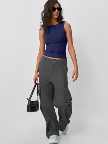 Trendy Queen Women Going Out Summer Tank Tops Spring Casual Basic Cute 2025 Sleeveless Shirt Vacation Fashion Outfit Clothes