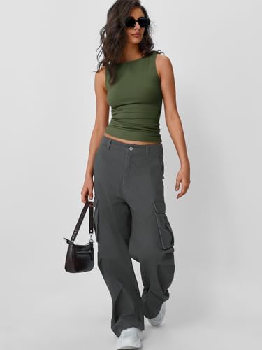 Trendy Queen Women Going Out Summer Tank Tops Spring Casual Basic Cute 2025 Sleeveless Shirt Vacation Fashion Outfit Clothes