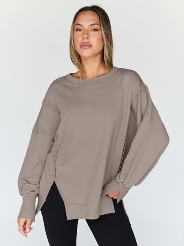 Trendy Queen Womens Oversized Sweatshirts Hoodies Crewneck Shirts Fall Outfits Teen Girls Y2k Winter Clothes