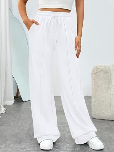 Trendy Queen Womens Wide Leg Sweatpants Baggy Loose Fall Barrel Casual Lounge Athletic Pants Comfy Teen Girl Cute y2k Joggers