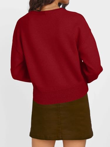 Trendy Queen Cropped Cardigan Sweaters for Women Lightweight Crop Knit Y2k Fall Outfits Fashion Clothes 2025