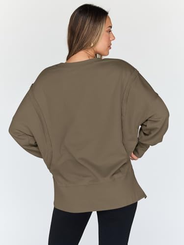 Trendy Queen Womens Oversized Sweatshirts Hoodies Crewneck Shirts Fall Outfits Teen Girls Y2k Winter Clothes