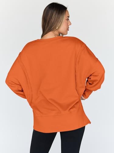 Trendy Queen Womens Oversized Sweatshirts Hoodies Crewneck Shirts Fall Outfits Teen Girls Y2k Winter Clothes