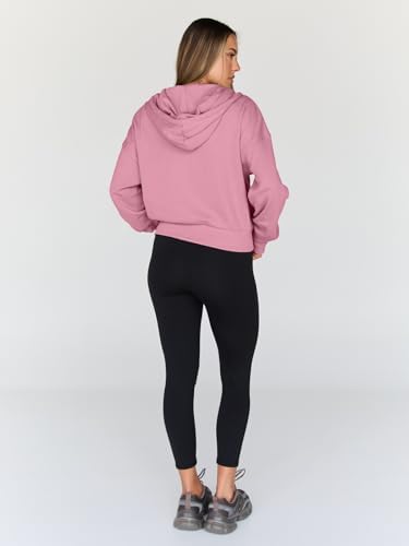 Trendy Queen Hoodies for Women Full Zip Up Cropped Sweatshirts Jackets Casual Comfy Gym Tops Fall Outfits Winter Clothes 2025