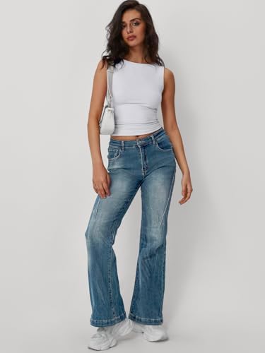 Trendy Queen Women Going Out Summer Tank Tops Spring Casual Basic Cute 2025 Sleeveless Shirt Vacation Fashion Outfit Clothes