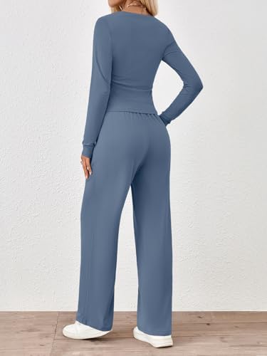 Trendy Queen 2 Piece Lounge Sets for Women Fall Outfits 2025 Fashion Two Piece Sweatsuits Business Casual Outfits Clothes