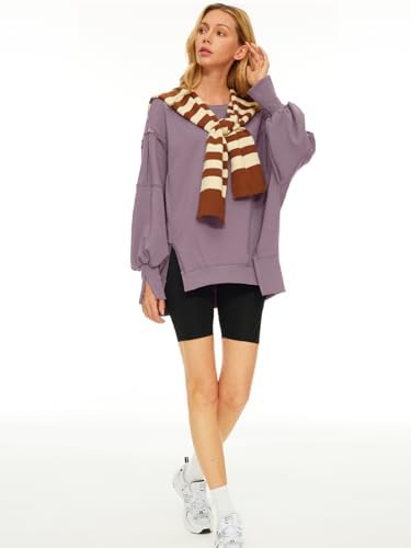 Trendy Queen Womens Oversized Sweatshirts Hoodies Crewneck Shirts Fall Outfits Teen Girls Y2k Winter Clothes