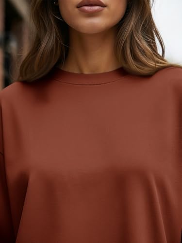 Trendy Queen Womens Oversized Long Sleeve T Shirts 2025 Basic Crewneck Tee Fall Tops Casual Workout Y2K Clothes