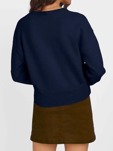 Trendy Queen Cropped Cardigan Sweaters for Women Lightweight Crop Knit Y2k Fall Outfits Fashion Clothes 2025