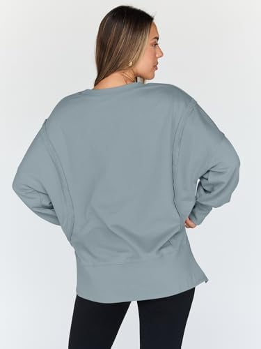 Trendy Queen Womens Oversized Sweatshirts Hoodies Crewneck Shirts Fall Outfits Teen Girls Y2k Winter Clothes