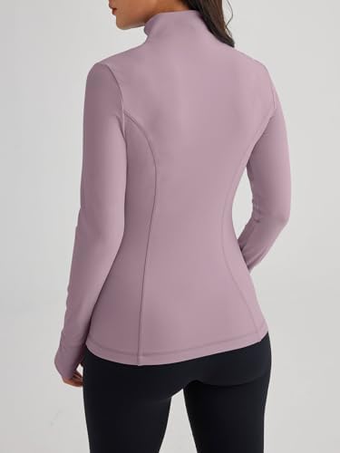 Trendy Queen Womens Lightweight Zip Up Jackets 2025 Athletic Hoodies Fall Gym Shirts Running Workout Clothes with Pocket