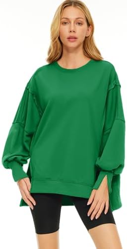 Trendy Queen Womens Oversized Sweatshirts Hoodies Crewneck Shirts Fall Outfits Teen Girls Y2k Winter Clothes