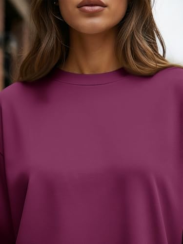 Trendy Queen Womens Oversized Long Sleeve T Shirts 2025 Basic Crewneck Tee Fall Tops Casual Workout Y2K Clothes