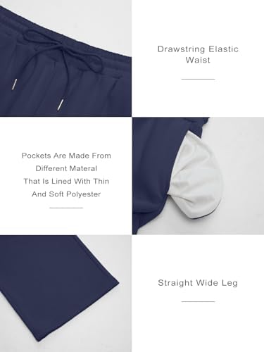 Trendy Queen Womens Wide Leg Fleece Lined Sweatpants Winter Baggy Lounge Travel Pants Fashion Outfits 2025 Joggers Clothes