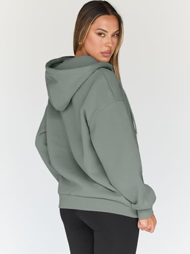 Trendy Queen Womens Zip Up Hoodies Oversized Sweatshirts Fall School Fashion Outfits Casual Jackets 2025 Winter Clothes