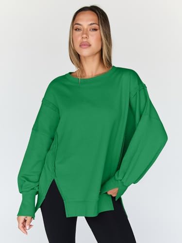 Trendy Queen Womens Oversized Sweatshirts Hoodies Crewneck Shirts Fall Outfits Teen Girls Y2k Winter Clothes