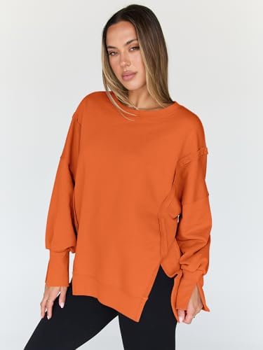 Trendy Queen Womens Oversized Sweatshirts Hoodies Crewneck Shirts Fall Outfits Teen Girls Y2k Winter Clothes