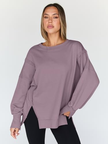 Trendy Queen Womens Oversized Sweatshirts Hoodies Crewneck Shirts Fall Outfits Teen Girls Y2k Winter Clothes