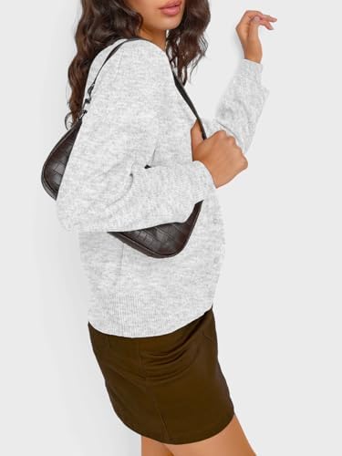 Trendy Queen Cropped Cardigan Sweaters for Women Lightweight Crop Knit Y2k Fall Outfits Fashion Clothes 2025