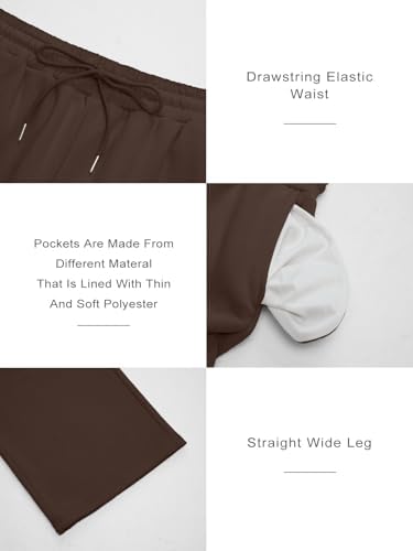 Trendy Queen Womens Wide Leg Fleece Lined Sweatpants Winter Baggy Lounge Travel Pants Fashion Outfits 2025 Joggers Clothes