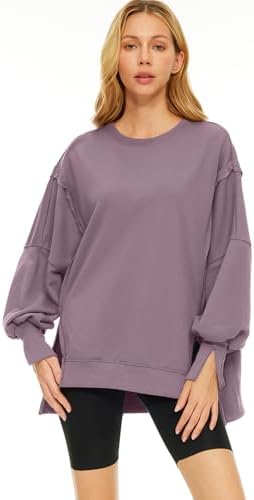 Trendy Queen Womens Oversized Sweatshirts Hoodies Crewneck Shirts Fall Outfits Teen Girls Y2k Winter Clothes