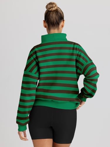 Trendy Queen Womens Sweatshirts Quarter Half Zip Pullover Oversized Hoodies Fall Fashion 2025 Winter Fleece Jackets Sweaters