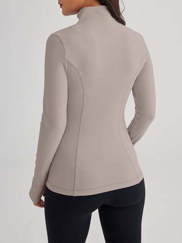 Trendy Queen Womens Lightweight Zip Up Jackets 2025 Athletic Hoodies Fall Gym Shirts Running Workout Clothes with Pocket