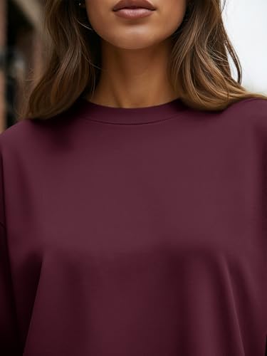 Trendy Queen Womens Oversized Long Sleeve T Shirts 2025 Basic Crewneck Tee Fall Tops Casual Workout Y2K Clothes