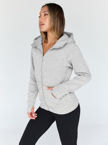 Trendy Queen Womens Zip Up Hoodies Fleece Jackets Oversized Sweatshirts Fall Fashion Outfits Sweaters Winter Clothes