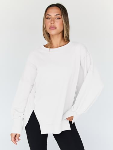 Trendy Queen Womens Oversized Sweatshirts Hoodies Crewneck Shirts Fall Outfits Teen Girls Y2k Winter Clothes