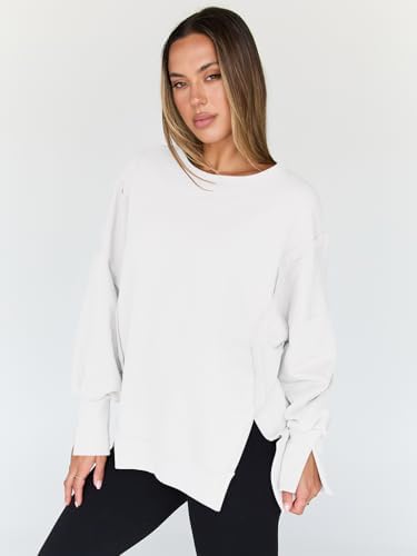 Trendy Queen Womens Oversized Sweatshirts Hoodies Crewneck Shirts Fall Outfits Teen Girls Y2k Winter Clothes